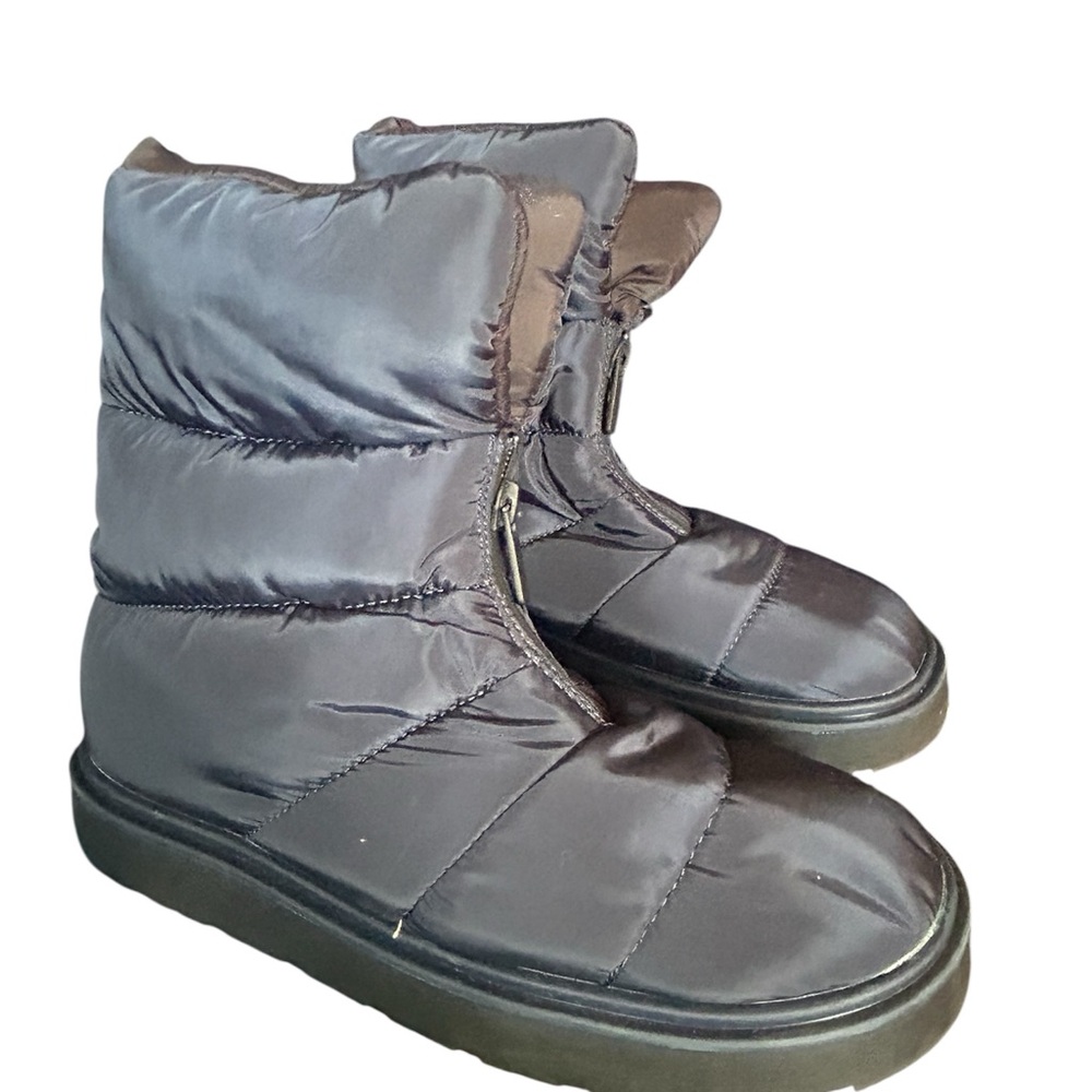 Zara Kids Black Puffer Boots